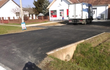 Rekonstrukcija parkiralista ispred ntl trgovine u samatovcima